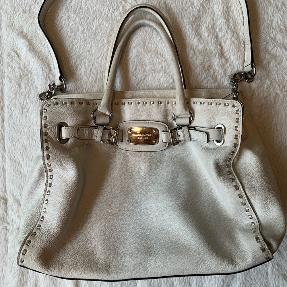 Beautiful Michael Kors purse with lots of storage!